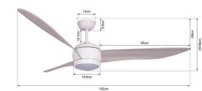 Stropní ventilátor LUCCI AIR NORDIC 56“ - reverzní - 2