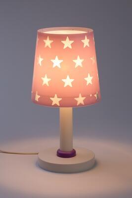 Dětská stolní lampička Stars, fialová - 2
