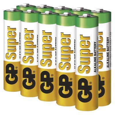 Alkalická baterie GP Super AAA 10ks - 2
