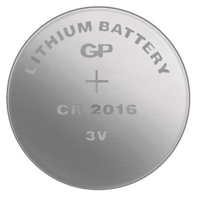 Lithiová knoflíková baterie GP CR2016 3V 5ks - 2