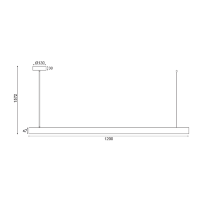 Závěsné LED svítidlo Plank 1 - 2