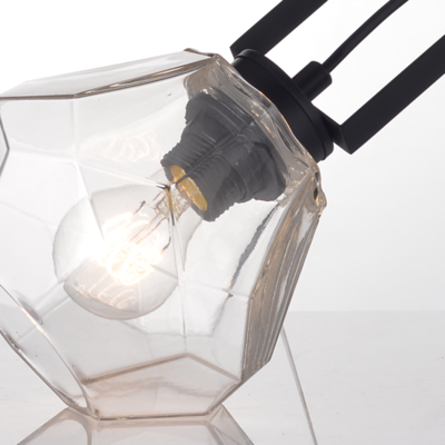 Stolní lampa Diamond, čiré sklo - 2
