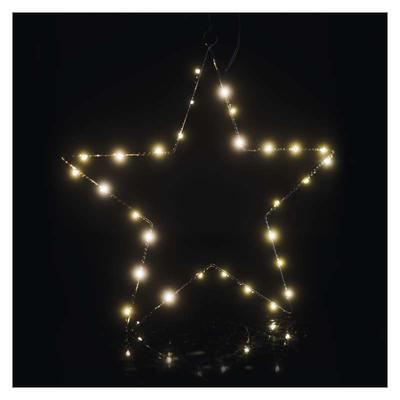Vánoční dekorativní Hvězda Silueta s časovačem - 2