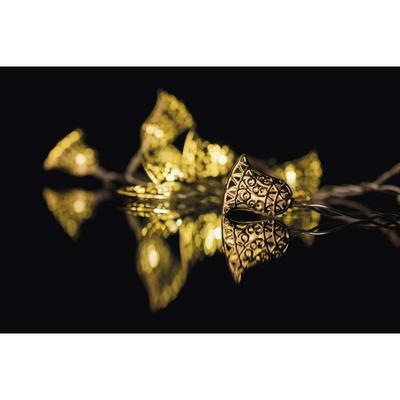 Vánoční LED girlanda zlaté Zvonky s časovačem - 2