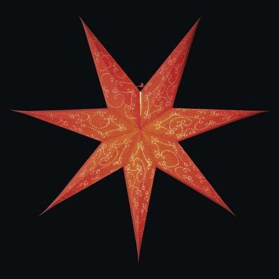 Vánoční papírová Hvězda 75cm - červená - 2