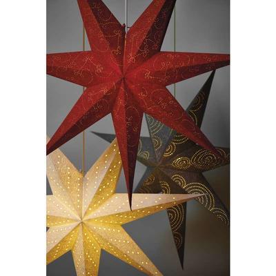 Vánoční papírová Hvězda 75cm - bílá - 2