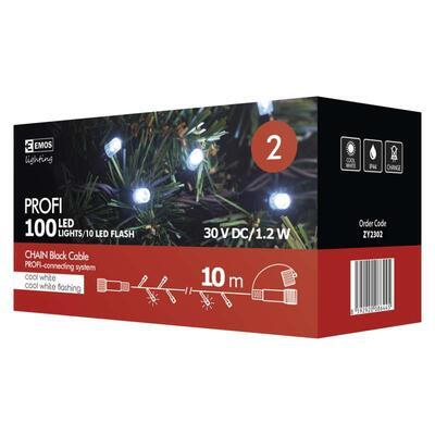 Profi LED spojovací řetěz problikávající 10m, s./s - 3