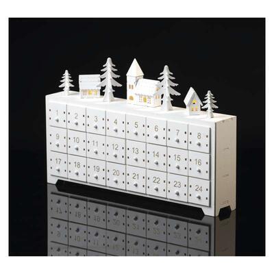 Vánoční LED adventní kalendář/skříňka s časovačem - 3