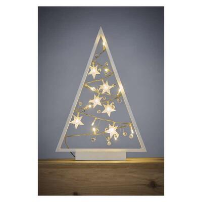 Vánoční LED dekorace Stromek 40cm 2xAA WW časovač - 3