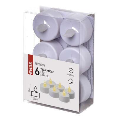 6x čajová LED svíčka - bílá - 3