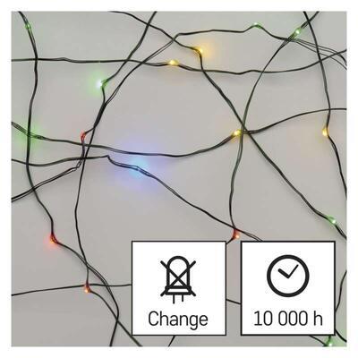 LED řetěz Nano zelený Barevný IP44 4m časovač - 3