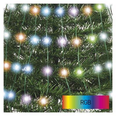 LED vánoční stromek s řetězem a hvězdou 1,5m RGB - 3