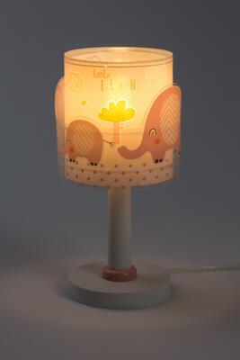 Dětská stolní lampička Little Elephant, růžová - 3