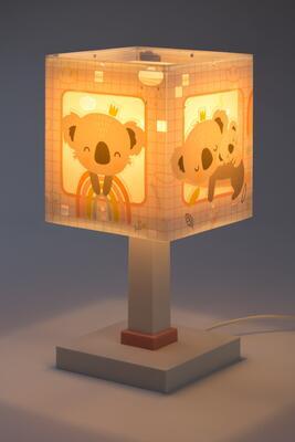 Dětská stolní lampička Koala, růžová - 3