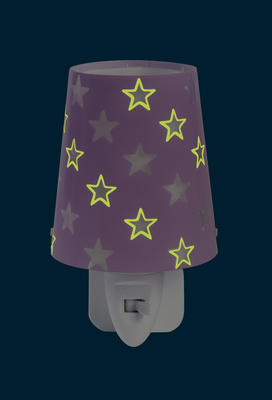 Noční lampička Stars, fialová - 3