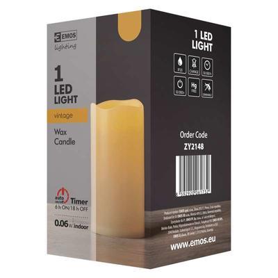 Dekorativní vosková LED svíčka s časovačem - 15cm - 3