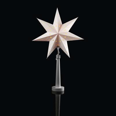 Vánoční dekorativní lampa Hvězda 1 - šedá - 3