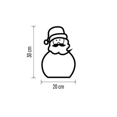 Vánoční LED Santa 30cm 3xAAA WW časovač - 4