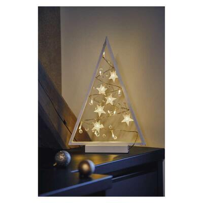 Vánoční LED dekorace Stromek 40cm 2xAA WW časovač - 4