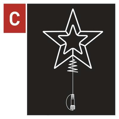 Spojovací Standard LED vánoční hvězda, 28cm, CW - 4