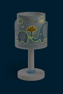 Dětská stolní lampička Little Elephant, modrá - 4