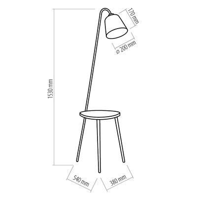 Stojací lampa Lami Table, bílá - 4
