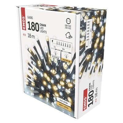 LED vánoční řetěz 18m IP44 CW/WW časovač - 5