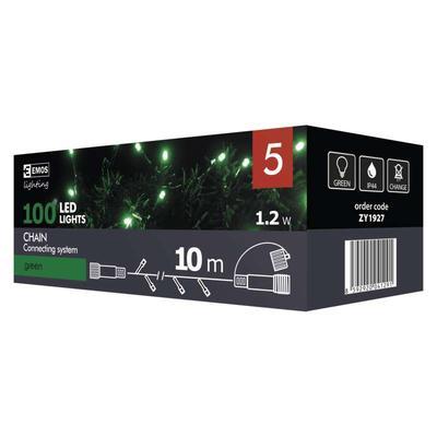 Spojovací LED řetěz Standard 10m IP44 Zelená - 5