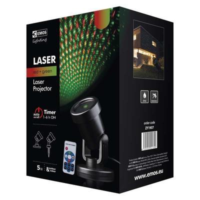Laserový projektor zelená/červená s ovládáním - 5