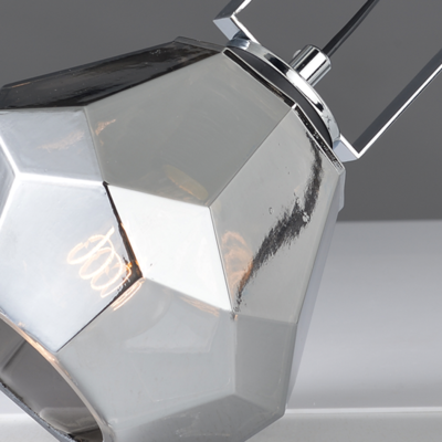 Stolní lampa Diamond, jantarové sklo - 6