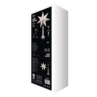 Vánoční dekorativní lampa Hvězda 1 - bílá - 7